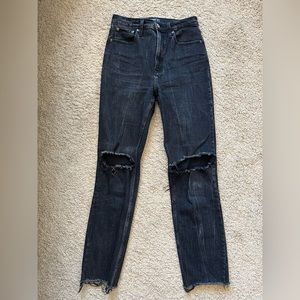Black Abercrombie & Fitch jeans! Size 4 long!!